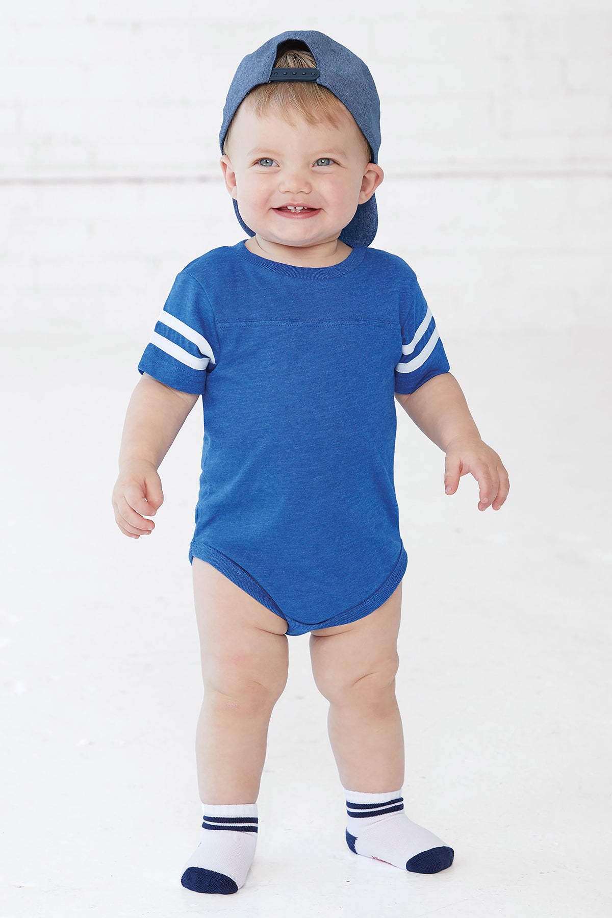 Rabbit Skins™ Infant Football Fine Jersey Bodysuit — 4437