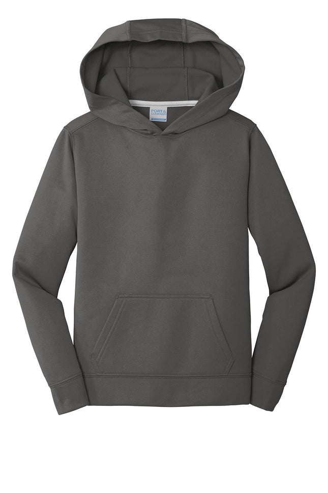 Port & Co Youth Performance Fleece Pullover Hooded Sweatshirt – PC590YH