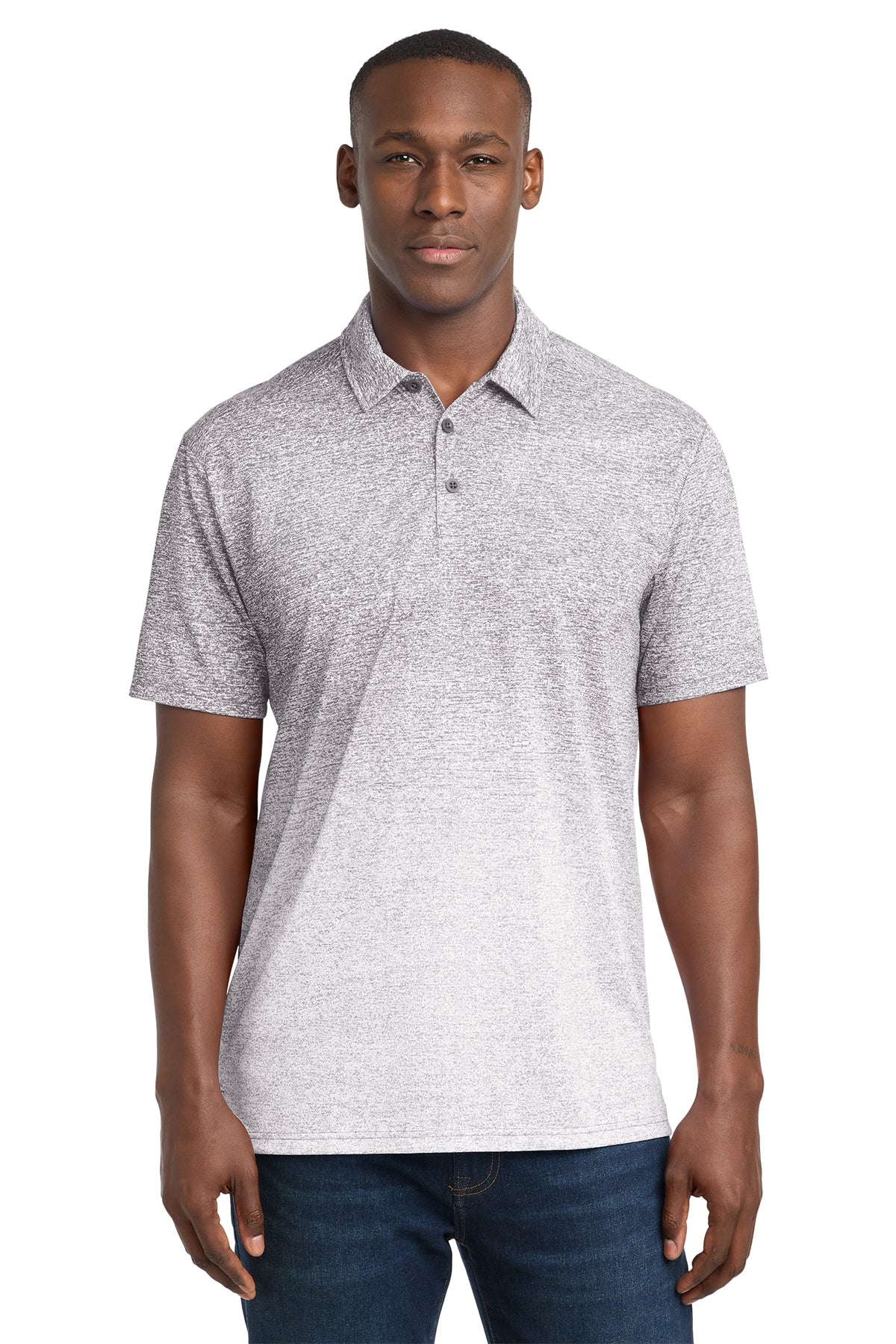 Sport‑Tek® Ombre Heather Polo – ST671
