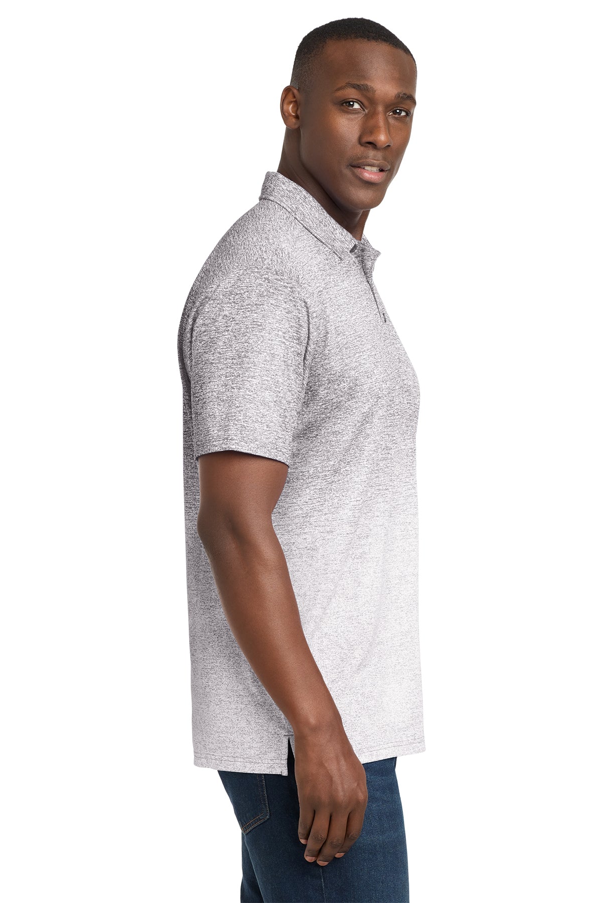 Sport‑Tek® Ombre Heather Polo – ST671