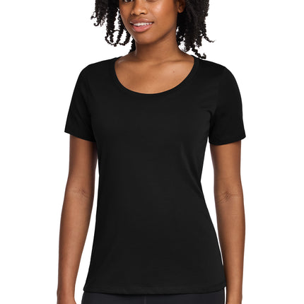 Nike Women’s Dri‑FIT Cotton/Poly Scoop Neck Tee – NKBQ5234