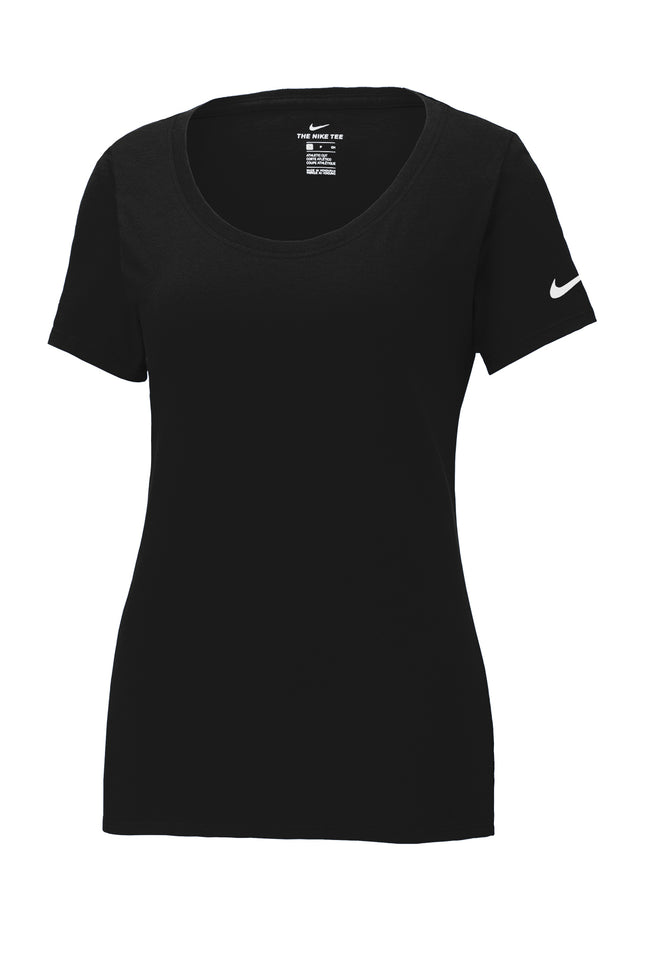 Nike Women’s Dri‑FIT Cotton/Poly Scoop Neck Tee – NKBQ5234