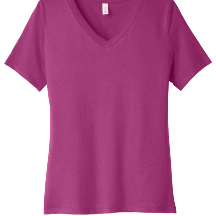 BELLA+CANVAS Women’s Relaxed Jersey V‑Neck Tee – BC6405