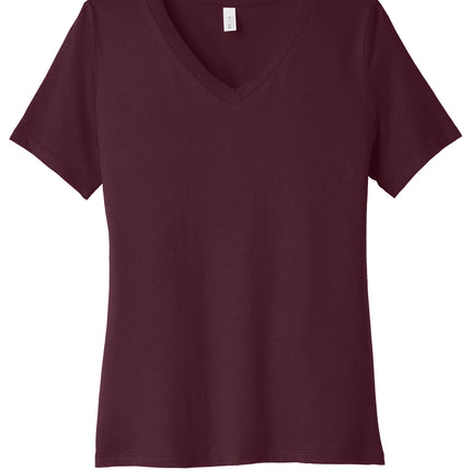 BELLA+CANVAS Women’s Relaxed Jersey V‑Neck Tee – BC6405