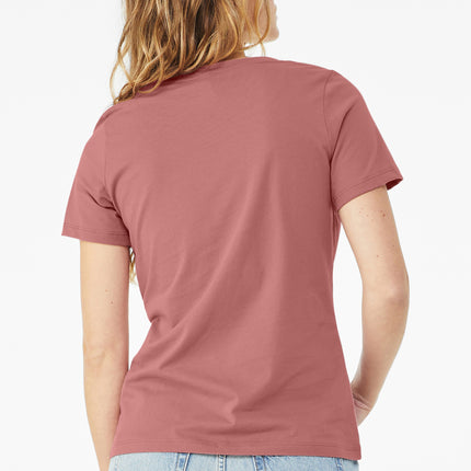 BELLA+CANVAS Women’s Relaxed Jersey V‑Neck Tee – BC6405