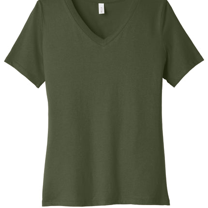 BELLA+CANVAS Women’s Relaxed Jersey V‑Neck Tee – BC6405