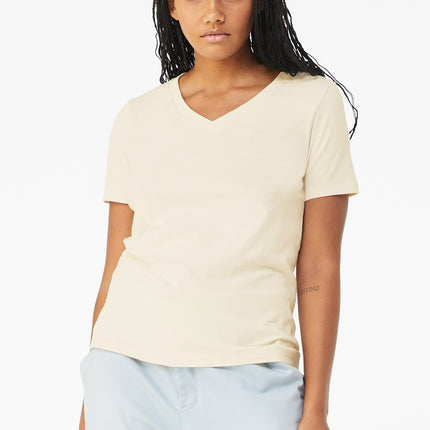 BELLA+CANVAS Women’s Relaxed Jersey V‑Neck Tee – BC6405