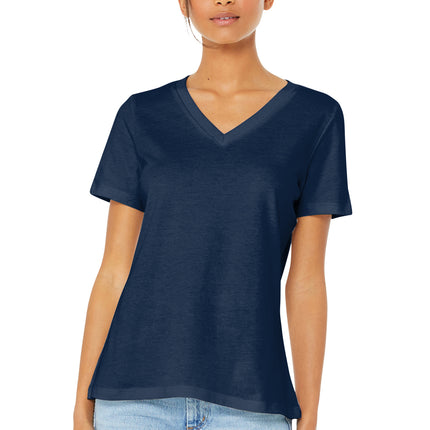 BELLA+CANVAS Women’s Relaxed Jersey V‑Neck Tee – BC6405