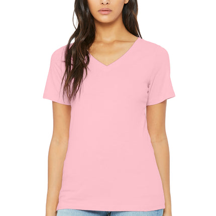 BELLA+CANVAS Women’s Relaxed Jersey V‑Neck Tee – BC6405