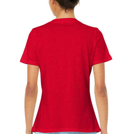 BELLA+CANVAS Women’s Relaxed Jersey V‑Neck Tee – BC6405