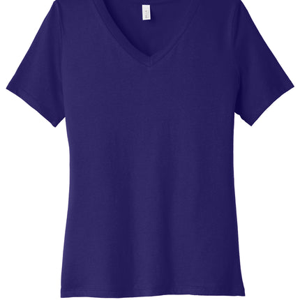 BELLA+CANVAS Women’s Relaxed Jersey V‑Neck Tee – BC6405