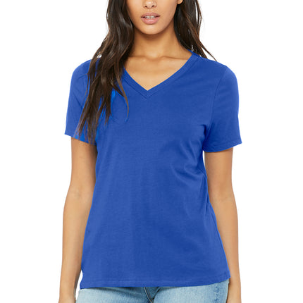 BELLA+CANVAS Women’s Relaxed Jersey V‑Neck Tee – BC6405