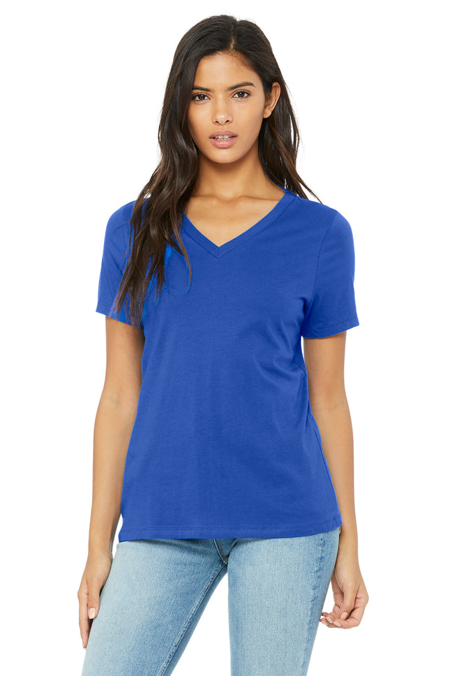 BELLA+CANVAS Women’s Relaxed Jersey V‑Neck Tee – BC6405