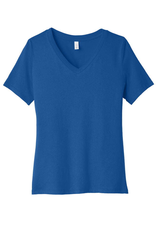 BELLA+CANVAS Women’s Relaxed Jersey V‑Neck Tee – BC6405