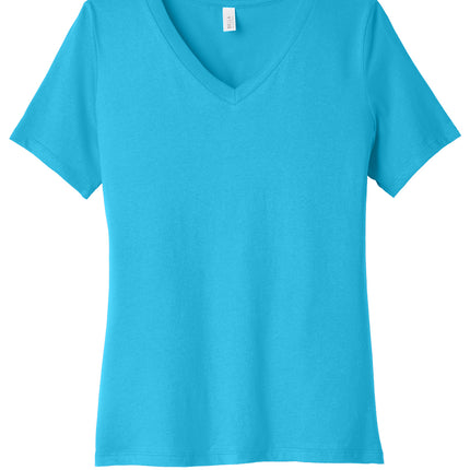 BELLA+CANVAS Women’s Relaxed Jersey V‑Neck Tee – BC6405