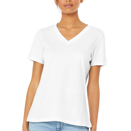 BELLA+CANVAS Women’s Relaxed Jersey V‑Neck Tee – BC6405