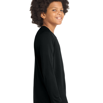 Sport‑Tek® Youth Posi‑UV® Pro Long Sleeve Tee – YST420LS