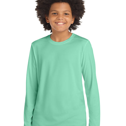 Sport‑Tek® Youth Posi‑UV® Pro Long Sleeve Tee – YST420LS