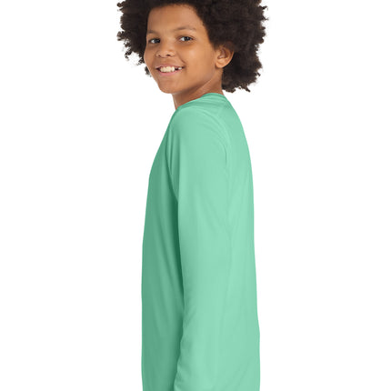 Sport‑Tek® Youth Posi‑UV® Pro Long Sleeve Tee – YST420LS