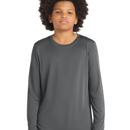 Sport‑Tek® Youth Posi‑UV® Pro Long Sleeve Tee – YST420LS