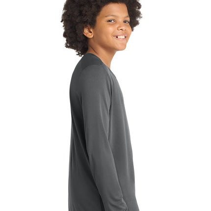 Sport‑Tek® Youth Posi‑UV® Pro Long Sleeve Tee – YST420LS