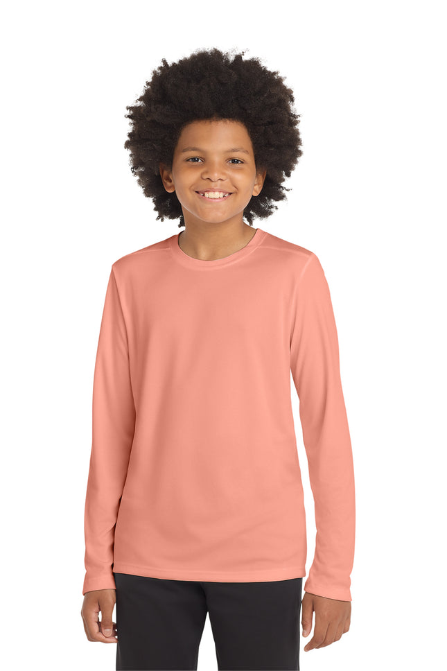 Sport‑Tek® Youth Posi‑UV® Pro Long Sleeve Tee – YST420LS