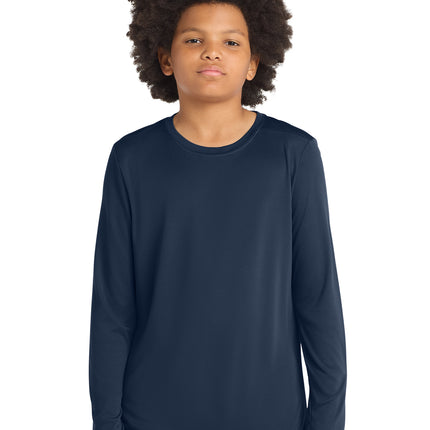 Sport‑Tek® Youth Posi‑UV® Pro Long Sleeve Tee – YST420LS