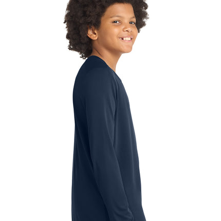 Sport‑Tek® Youth Posi‑UV® Pro Long Sleeve Tee – YST420LS
