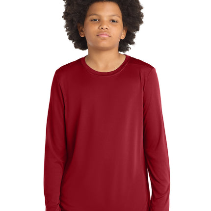 Sport‑Tek® Youth Posi‑UV® Pro Long Sleeve Tee – YST420LS