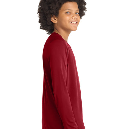 Sport‑Tek® Youth Posi‑UV® Pro Long Sleeve Tee – YST420LS