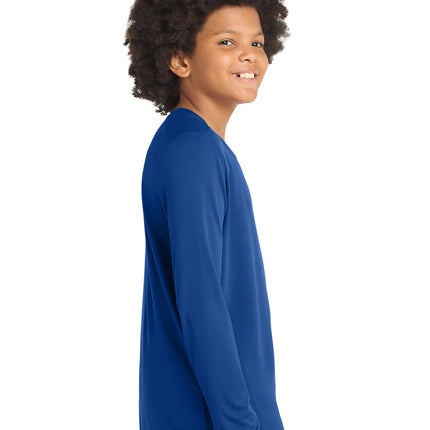 Sport‑Tek® Youth Posi‑UV® Pro Long Sleeve Tee – YST420LS