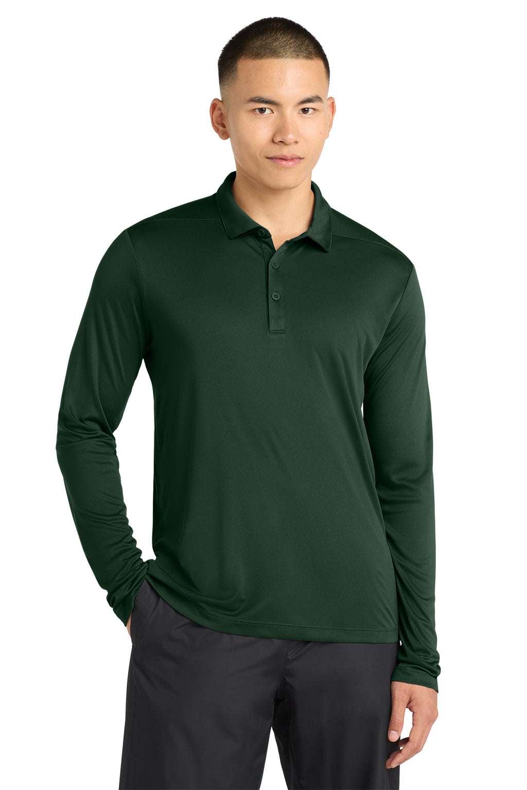 Sport‑Tek® Posi‑UV® Pro Long Sleeve Polo – ST520LS