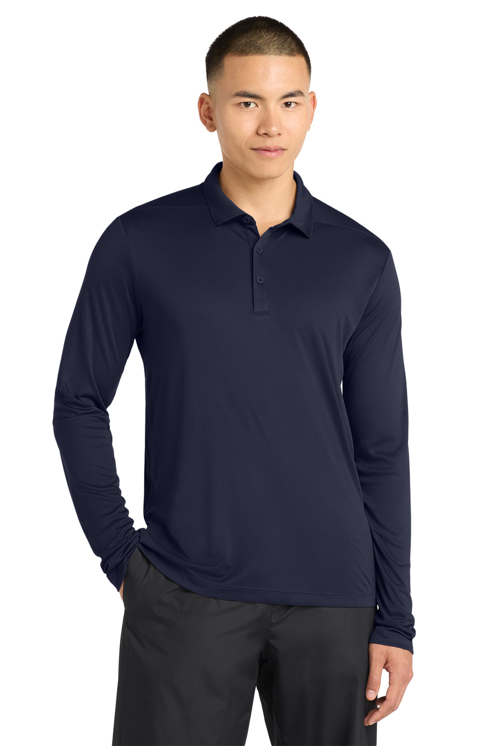 Sport‑Tek® Posi‑UV® Pro Long Sleeve Polo – ST520LS