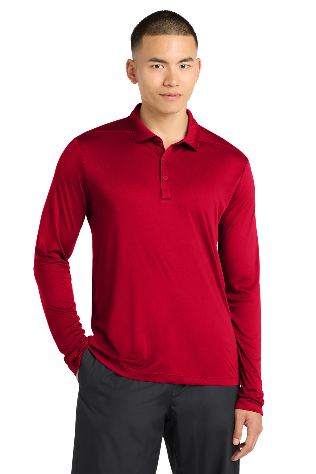 Sport‑Tek® Posi‑UV® Pro Long Sleeve Polo – ST520LS