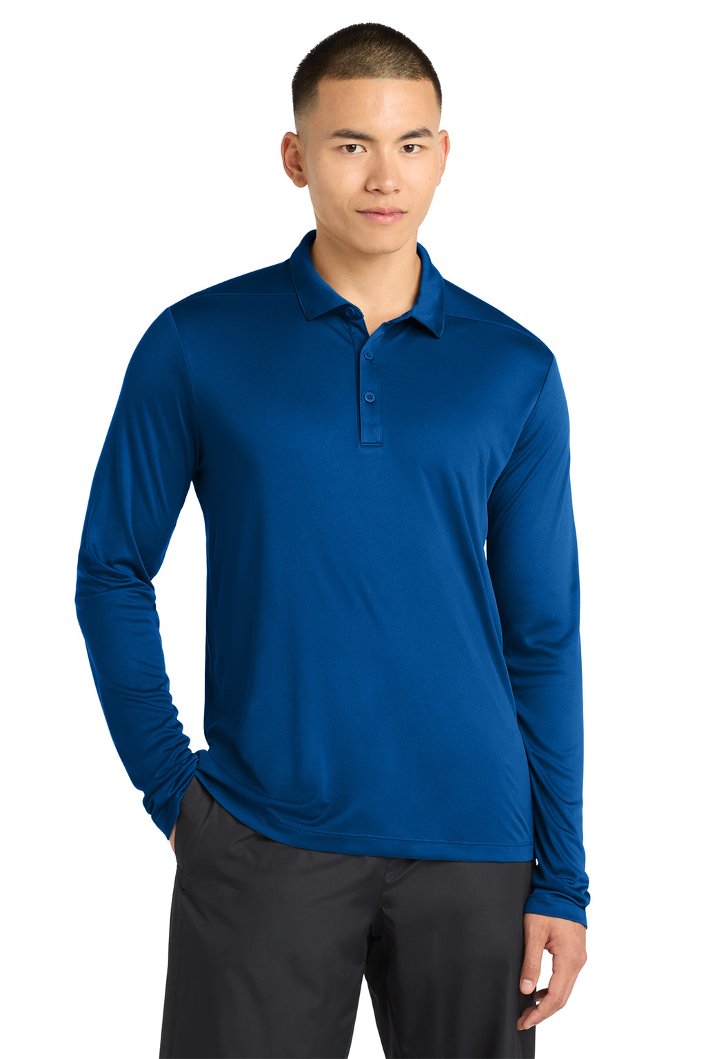 Sport‑Tek® Posi‑UV® Pro Long Sleeve Polo – ST520LS