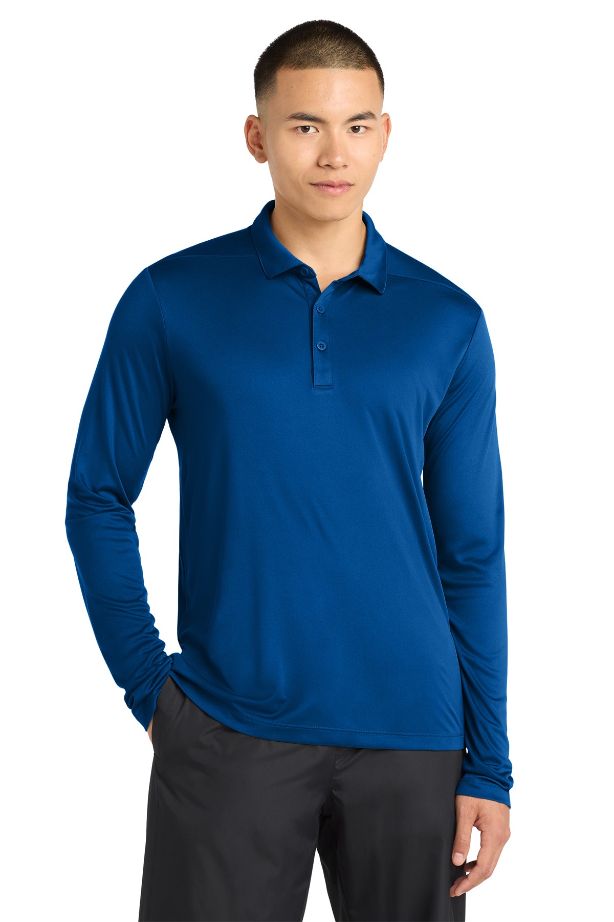 Sport‑Tek® Posi‑UV® Pro Long Sleeve Polo – ST520LS