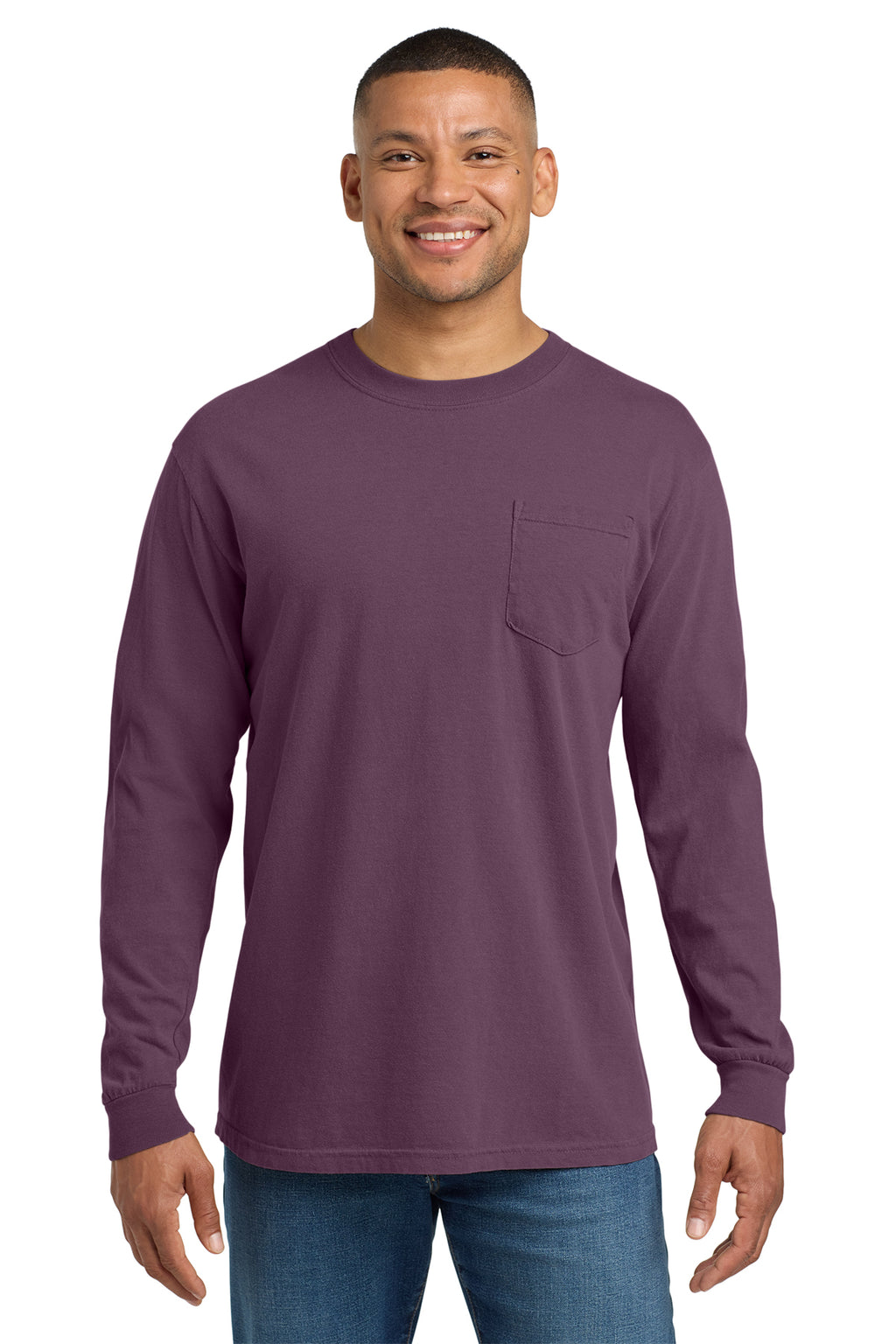 Comfort Colors Heavyweight Ring Spun Long Sleeve Pocket Tee – 4410