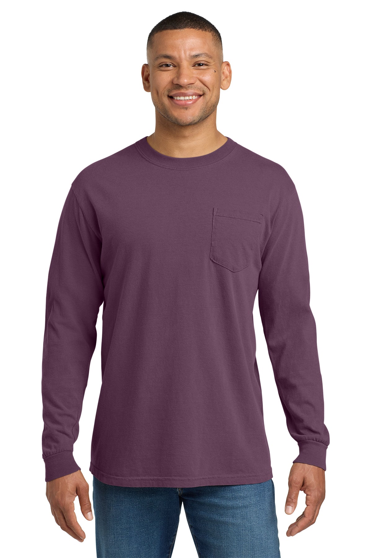 Comfort Colors Heavyweight Ring Spun Long Sleeve Pocket Tee – 4410