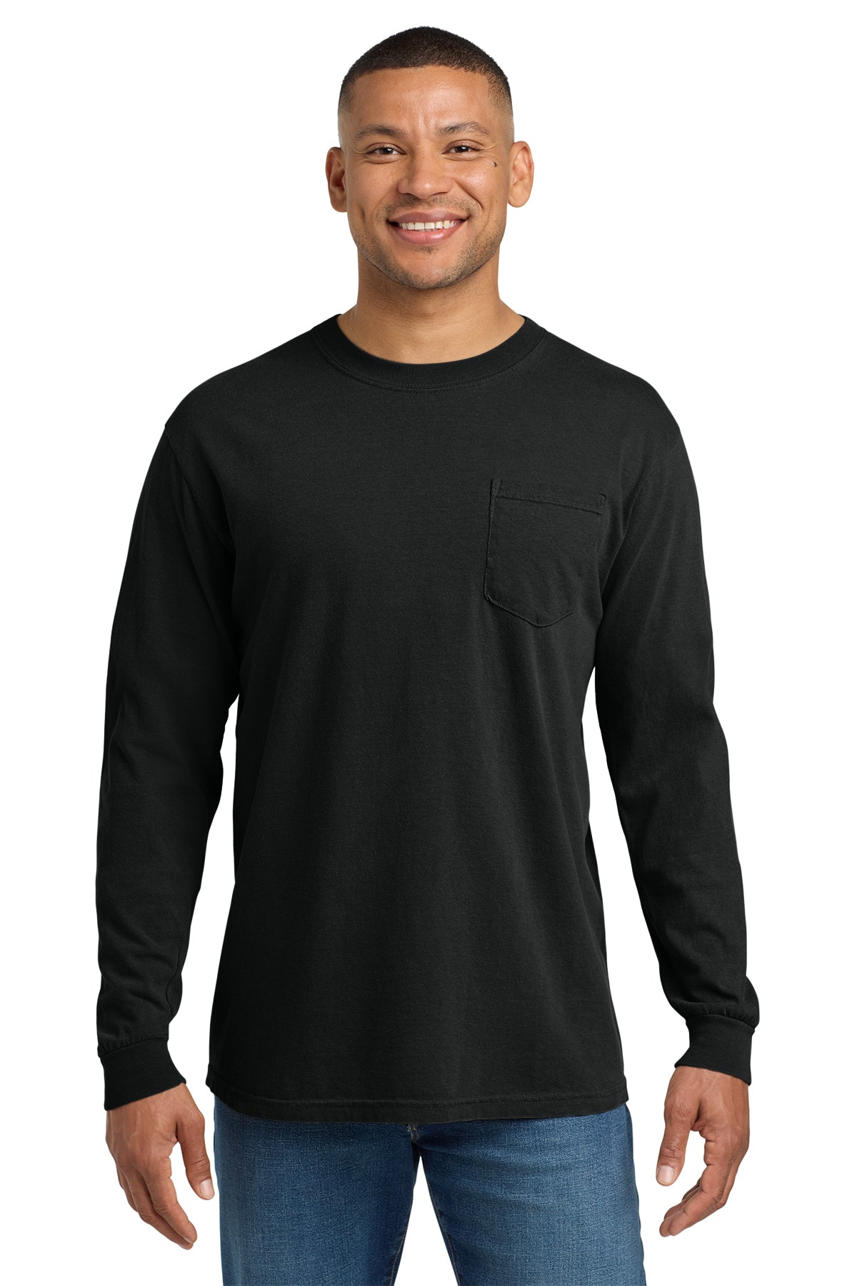 Comfort Colors Heavyweight Ring Spun Long Sleeve Pocket Tee – 4410