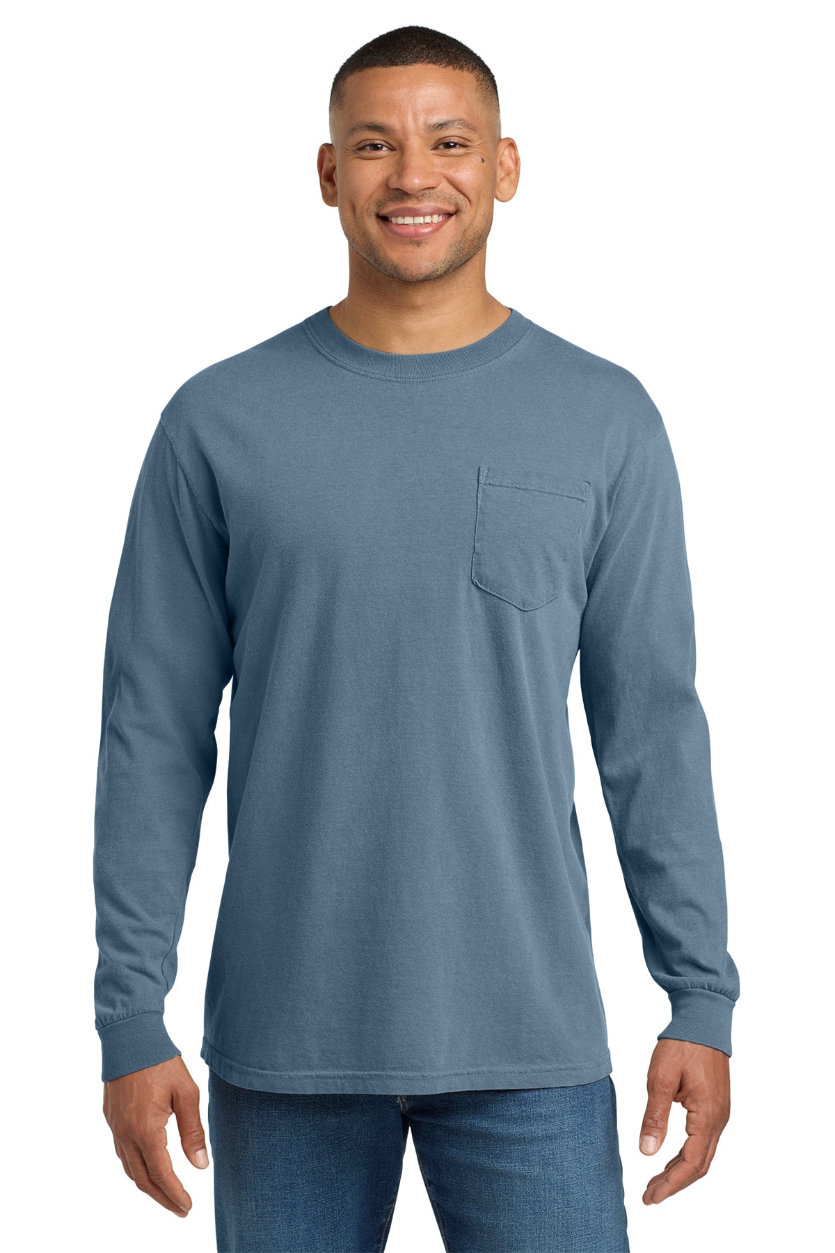 Comfort Colors Heavyweight Ring Spun Long Sleeve Pocket Tee – 4410