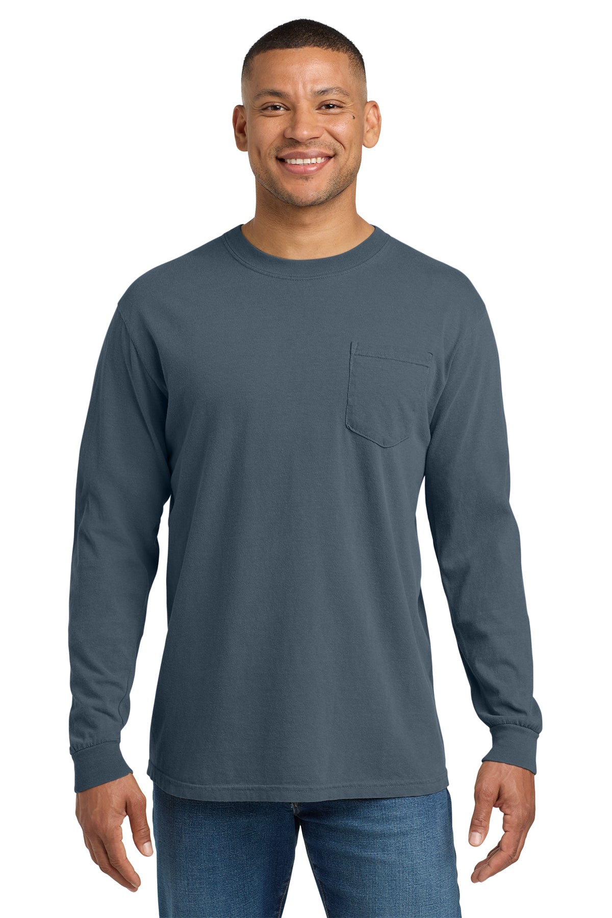 Comfort Colors Heavyweight Ring Spun Long Sleeve Pocket Tee – 4410
