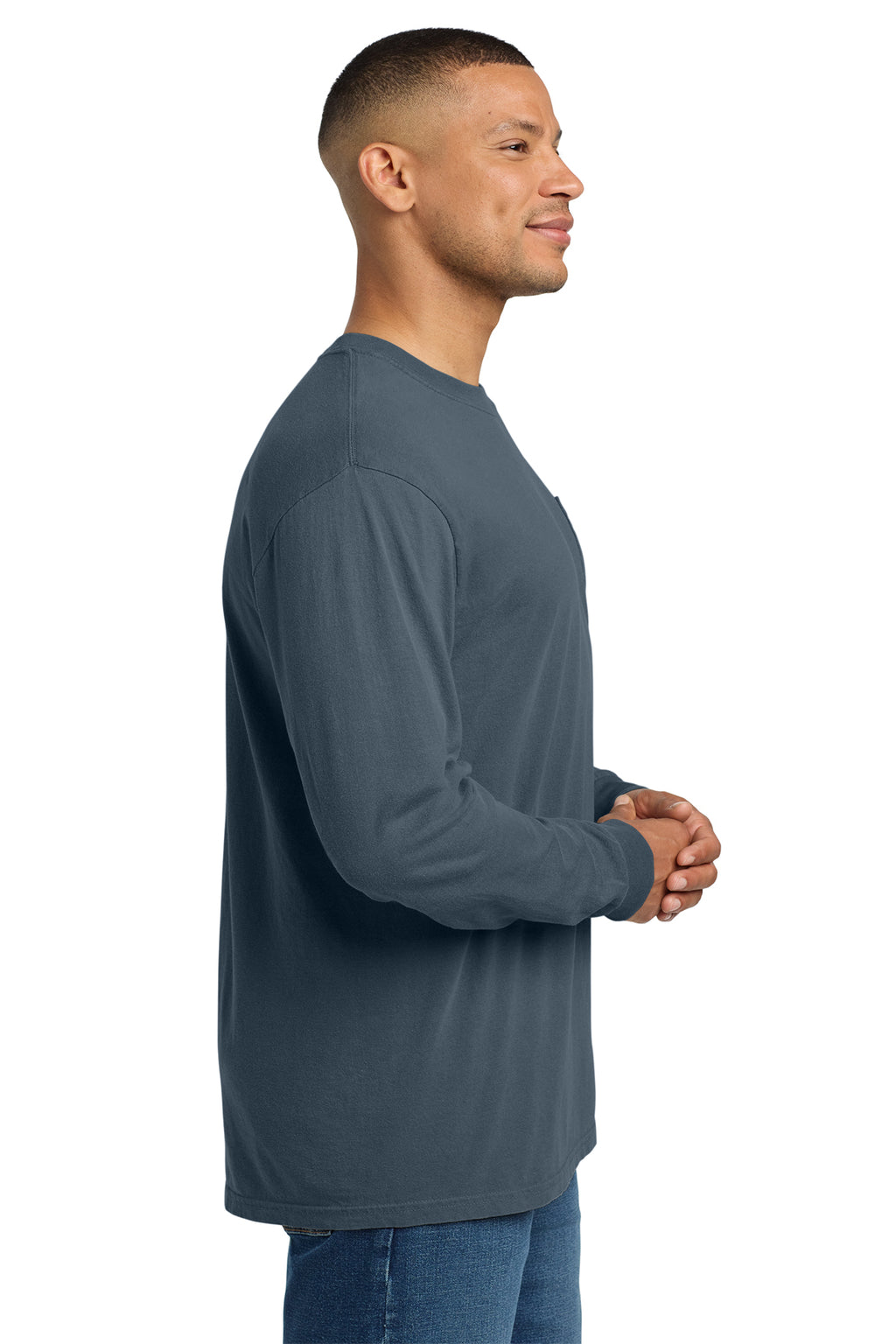 Comfort Colors Heavyweight Ring Spun Long Sleeve Pocket Tee – 4410