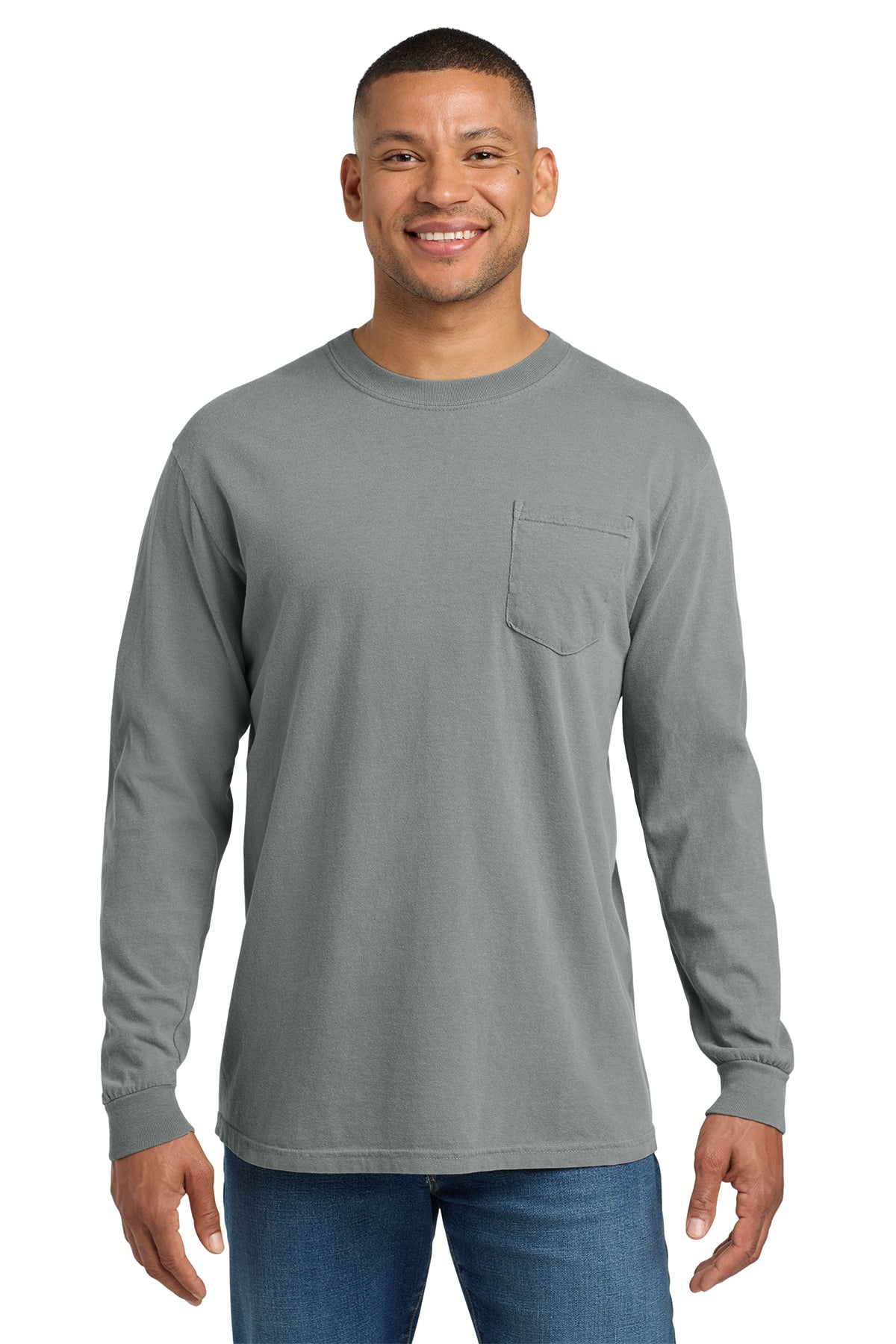 Comfort Colors Heavyweight Ring Spun Long Sleeve Pocket Tee – 4410