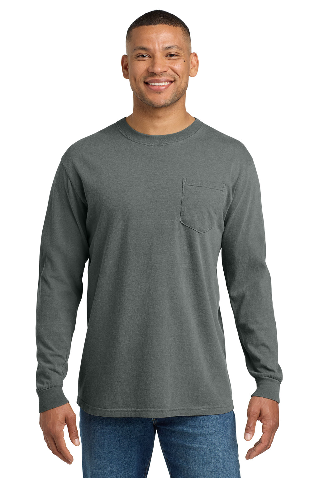 Comfort Colors Heavyweight Ring Spun Long Sleeve Pocket Tee – 4410