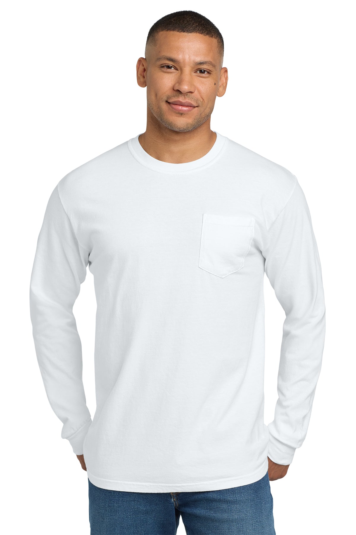 Comfort Colors Heavyweight Ring Spun Long Sleeve Pocket Tee – 4410
