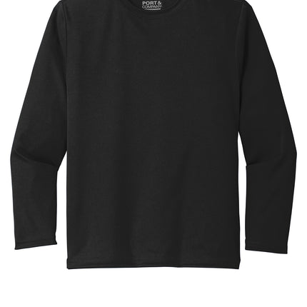Port & Co Youth Long Sleeve Performance Tee – PC380YLS
