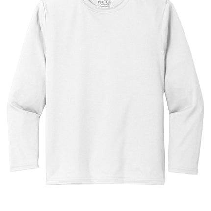 Port & Co Youth Long Sleeve Performance Tee – PC380YLS