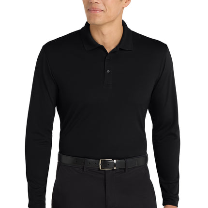 Port Authority® Dry Zone® UV Micro‑Mesh Long Sleeve Polo – K110LS