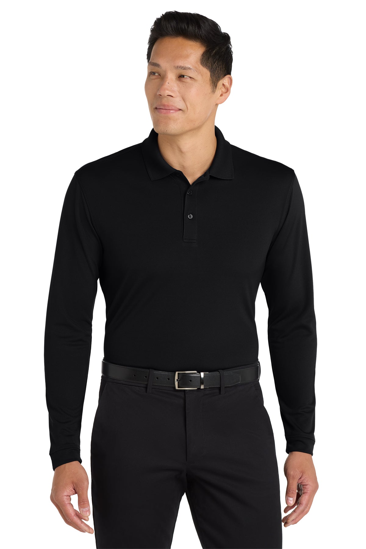 Port Authority® Dry Zone® UV Micro‑Mesh Long Sleeve Polo – K110LS