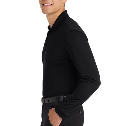 Port Authority® Dry Zone® UV Micro‑Mesh Long Sleeve Polo – K110LS